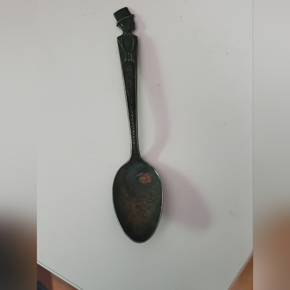 Silver plate Charlie McCarthy spoon
